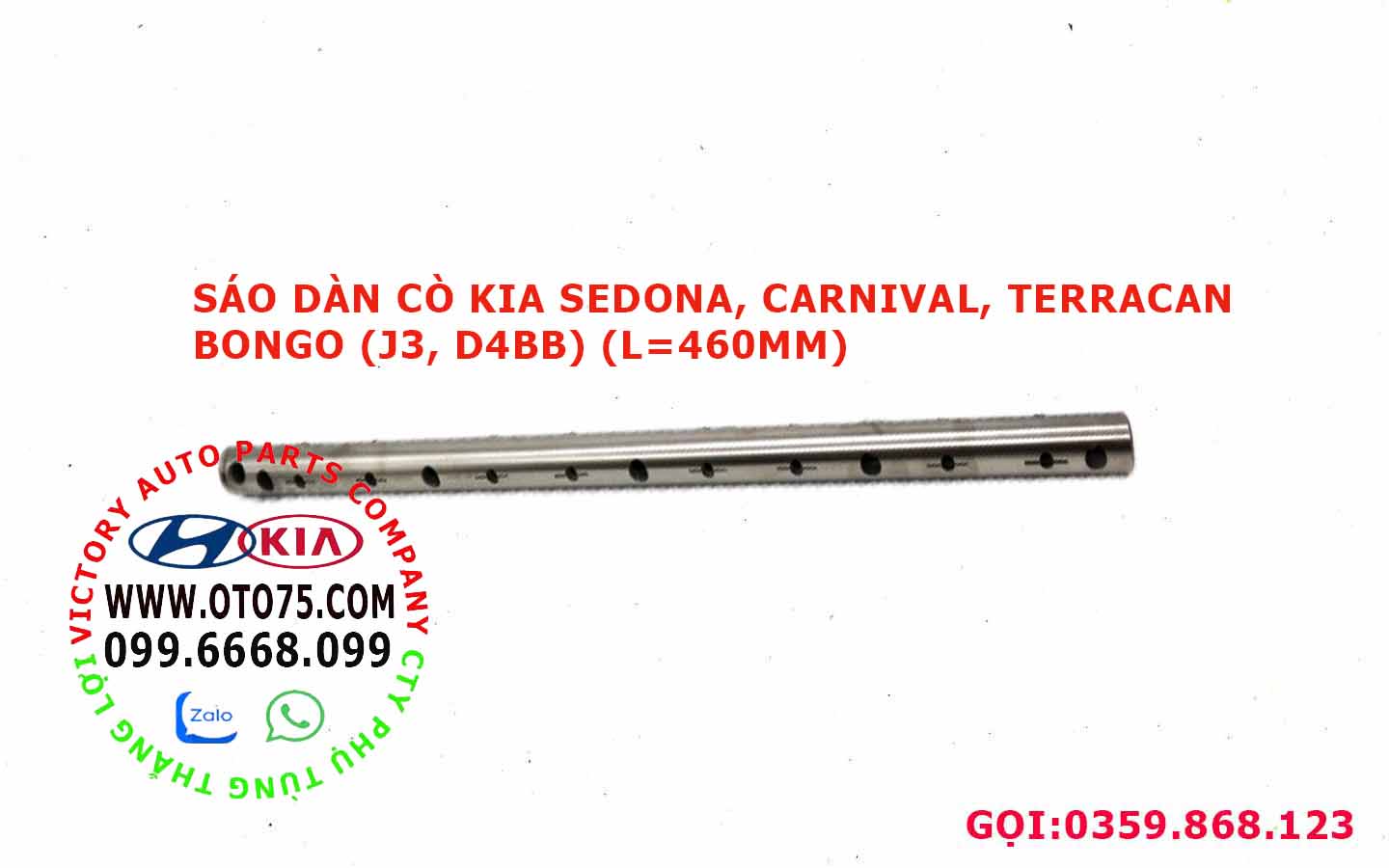 sáo dàn cò 0K55112160 kia sedona, carnival, terracanbongo (j3, d4bb) (l=460mm)