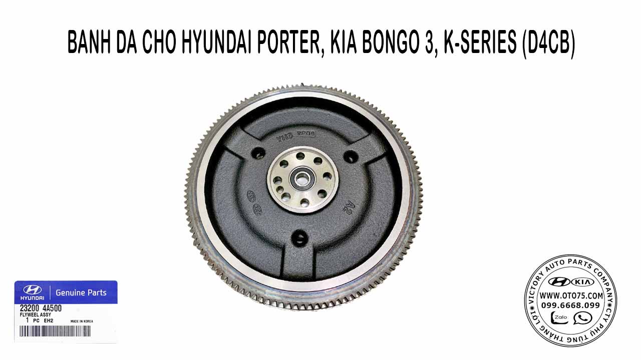 Bánh đà cho cho hyundai porter, kia bongo 3, k-series (d4cb)