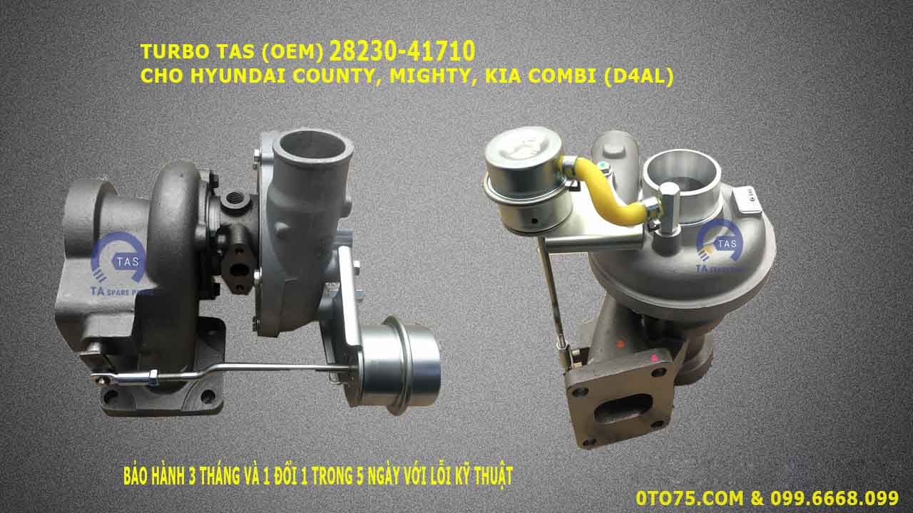 Turbo (OEM) 28230-41710 cho Hyundai County, Mighty, Kia Combi (D4AL)