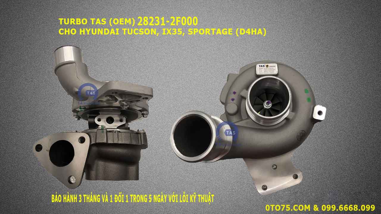 Turbo (OEM) 28231-2F000 cho Hyundai Tucson, IX35, Sportage (D4HA)