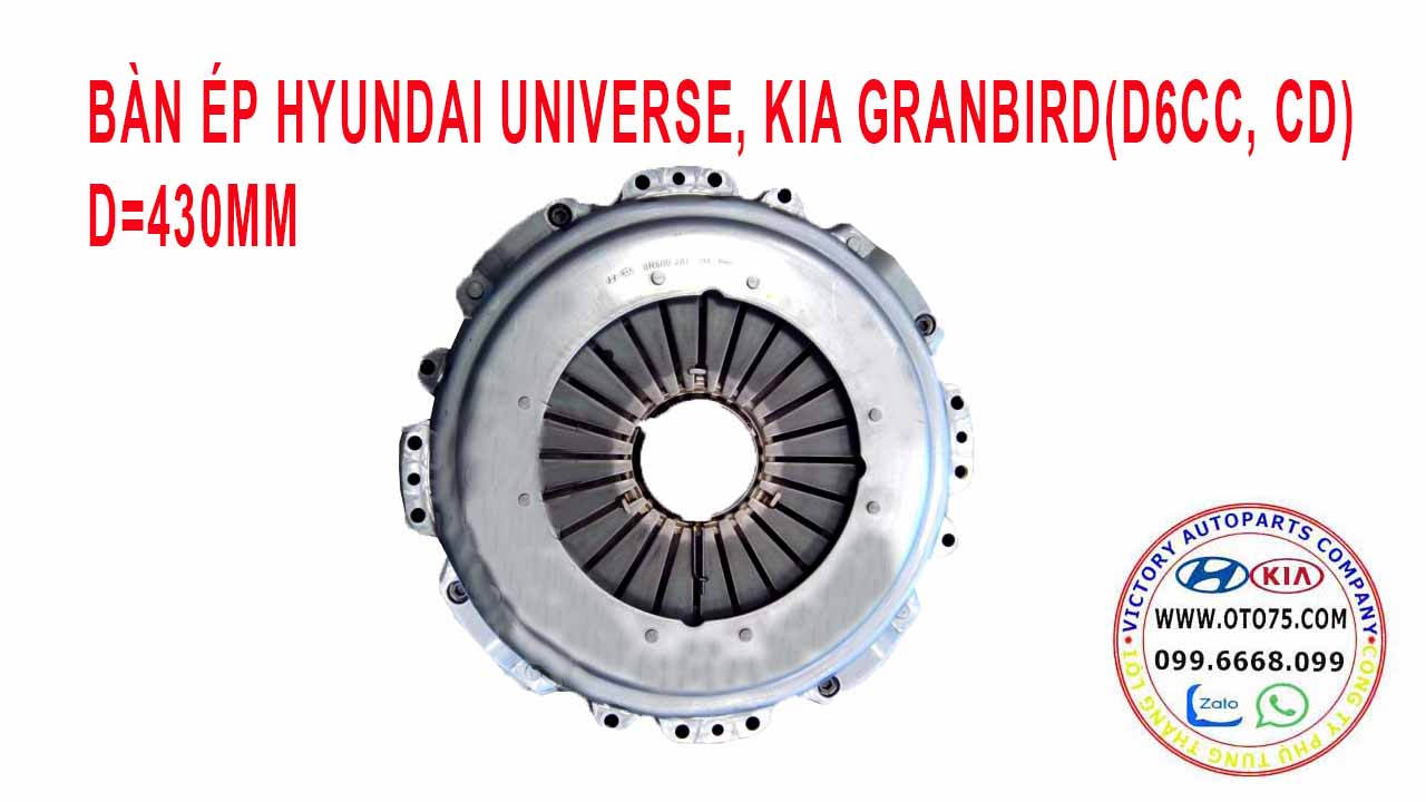bàn ép 412008R600 cho hyundai universe, kia granbird(d6cc, cd) d=430mm