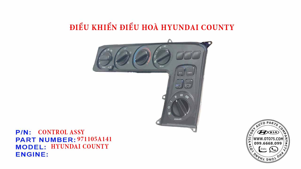 Điều khiển điều hoà 971105A141 cho Hyundai County