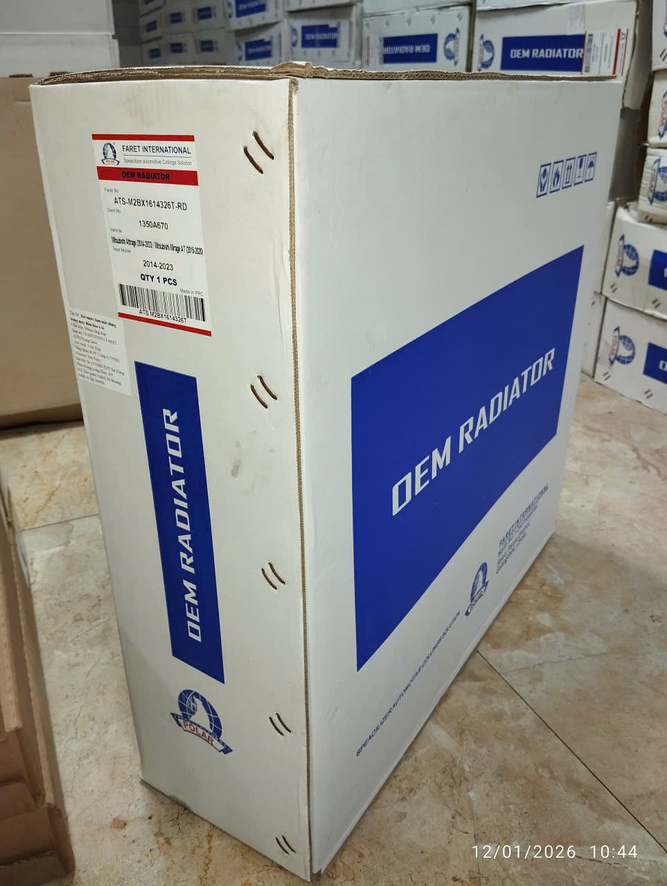 Két nước Mitsubishi Attrage (2014-2023) và Mirage (2015-2020) hàng (OEM) tiêu chuẩn theo mã chính hãng (1350A670)