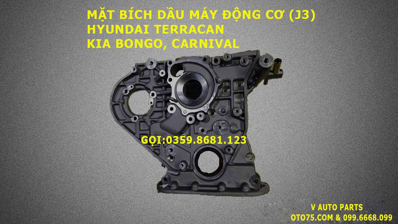 Mặt bích dầu máy 213204X500 cho Kia Bongo, Carnival, Terracan (J3)