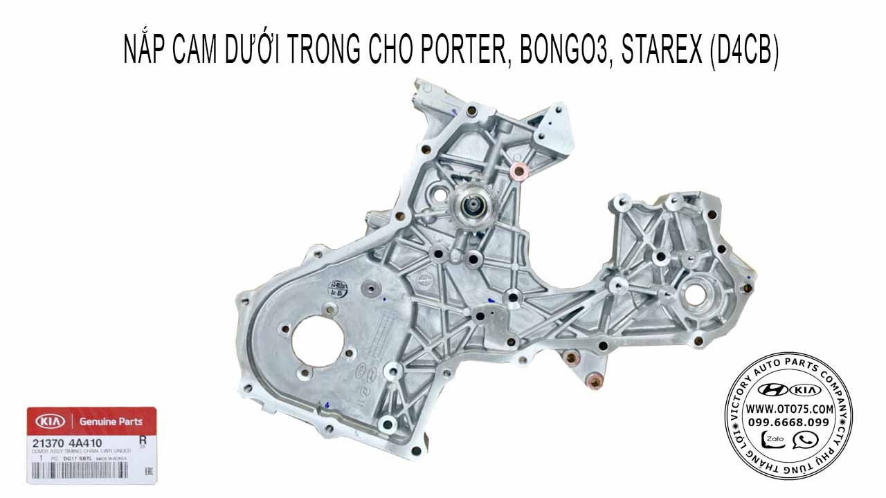 Nắp cam dưới trong 213704A410 cho Porter, Bongo, Starex (D4CB)