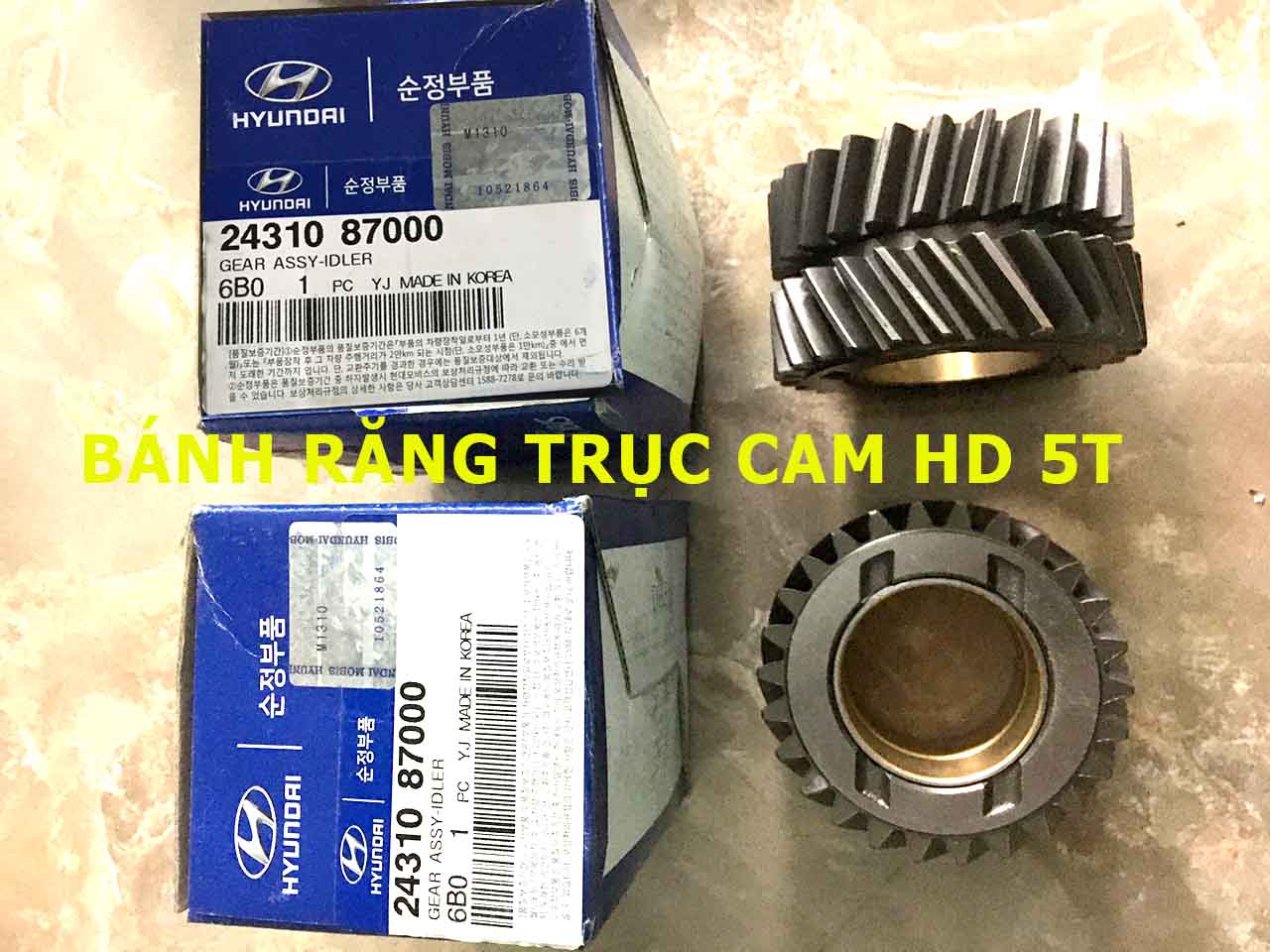 Bánh răng trục cam 2431087000 cho HD 120, 210