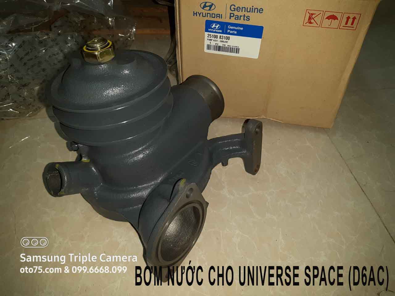 Bơm nước 2510083100 cho Universe Space (D6AC)