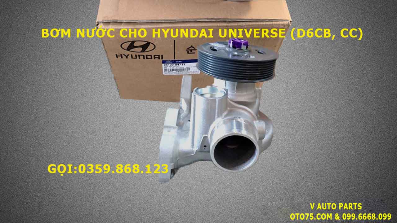 Bơm nước 2510084711 cho Hyundai Universe (D6CA,CB, CC)