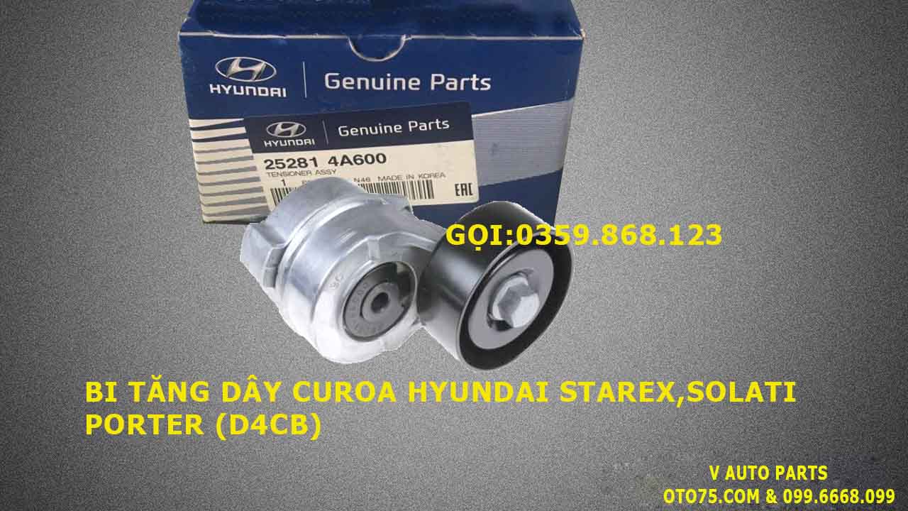 bi tăng dây curoa 252814A600 cho hyundai solati, starex, porter (D4CB)