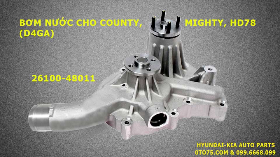 Bơm nước 2610048011 cho county, mighty, hd78 (d4ga)