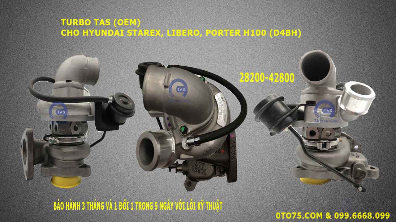 Turbo (OEM) 28200-42800 cho Hyundai starex, Libero, Porter H100 (D4BH)