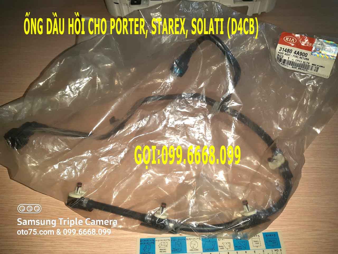 Ống dầu hồi 314804A900 cho Porter, Starex, Solati (D4CB)