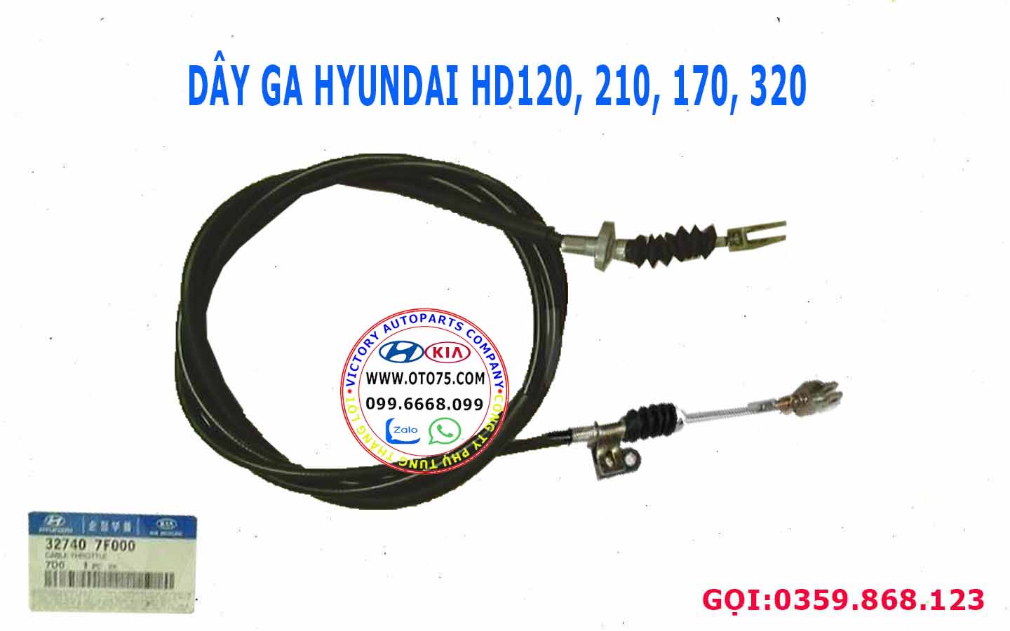 Dây ga 327407F000 cho Hyndai HD120