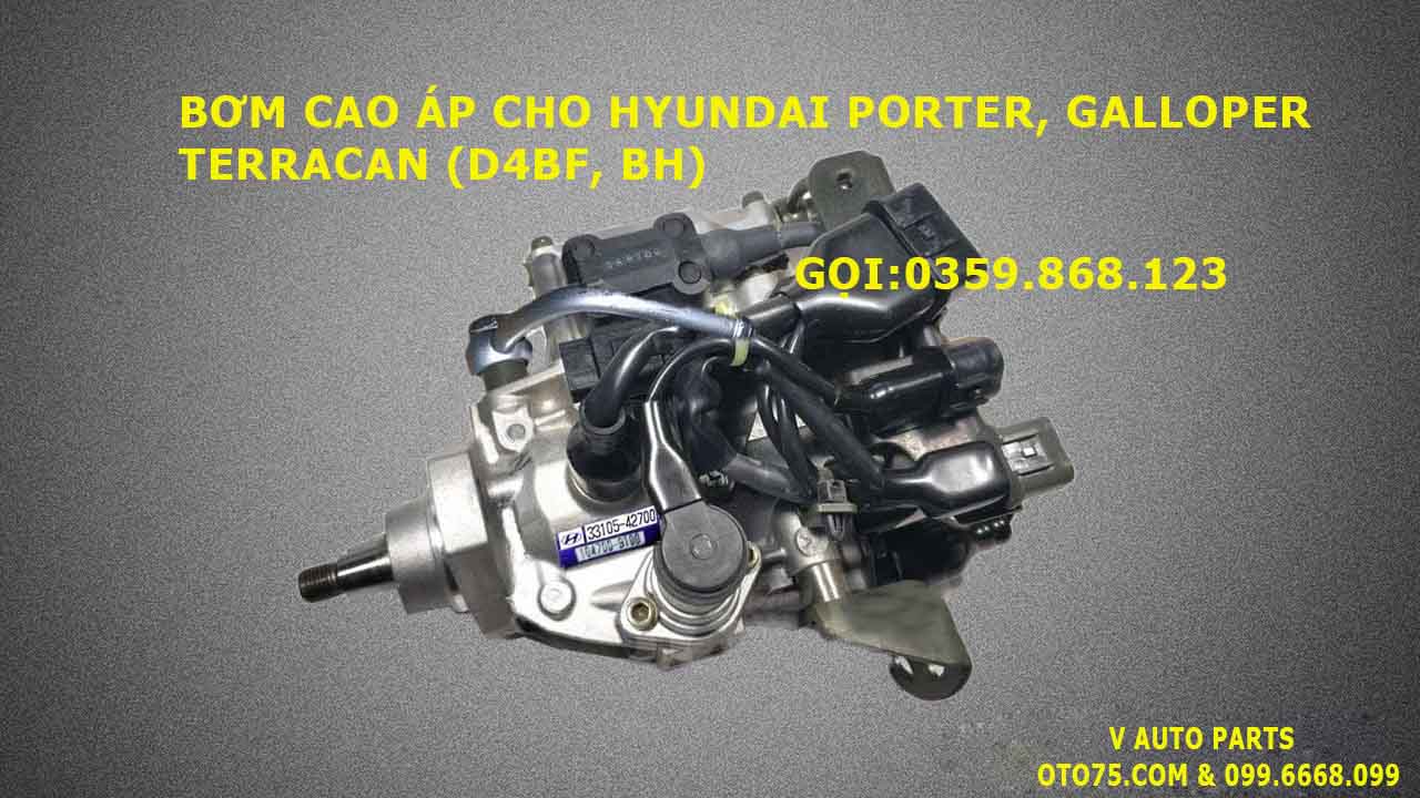 Bơm cao áp 3310542700 cho Porter, Galloper, Terracan (D4BF, BH)