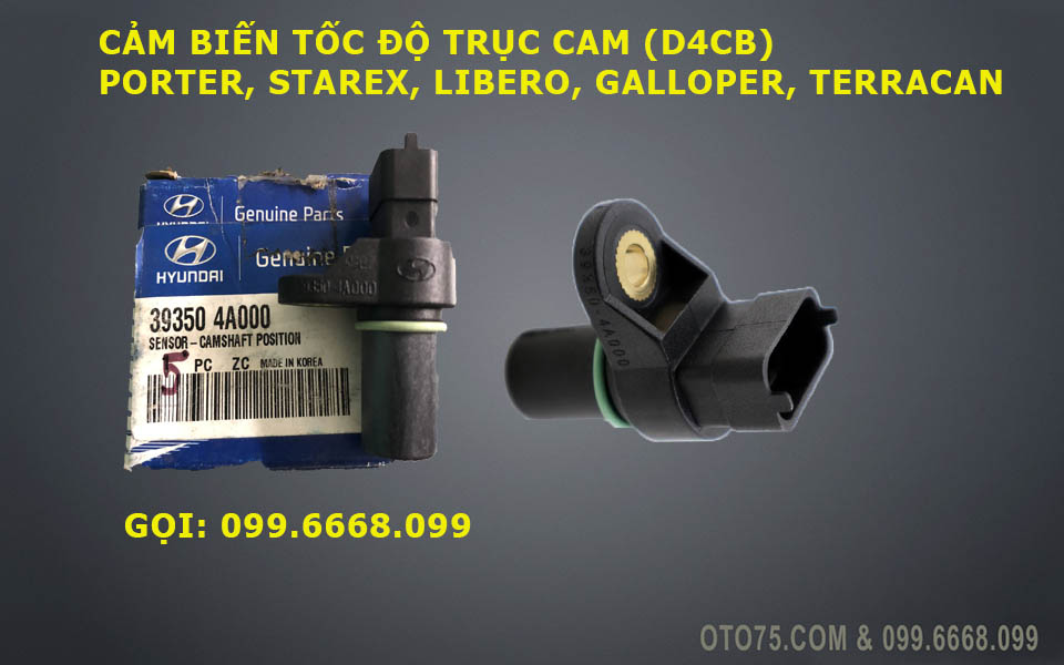 Cảm biến trục cam 393504A000 cho Porter, Starex, Galloper, Terracan (D4CB)