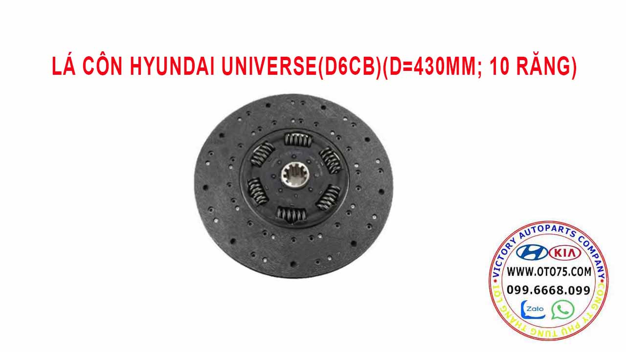 lá côn 411008D000 cho hyundai universe(d6cb)(d=430mm; 10 răng)