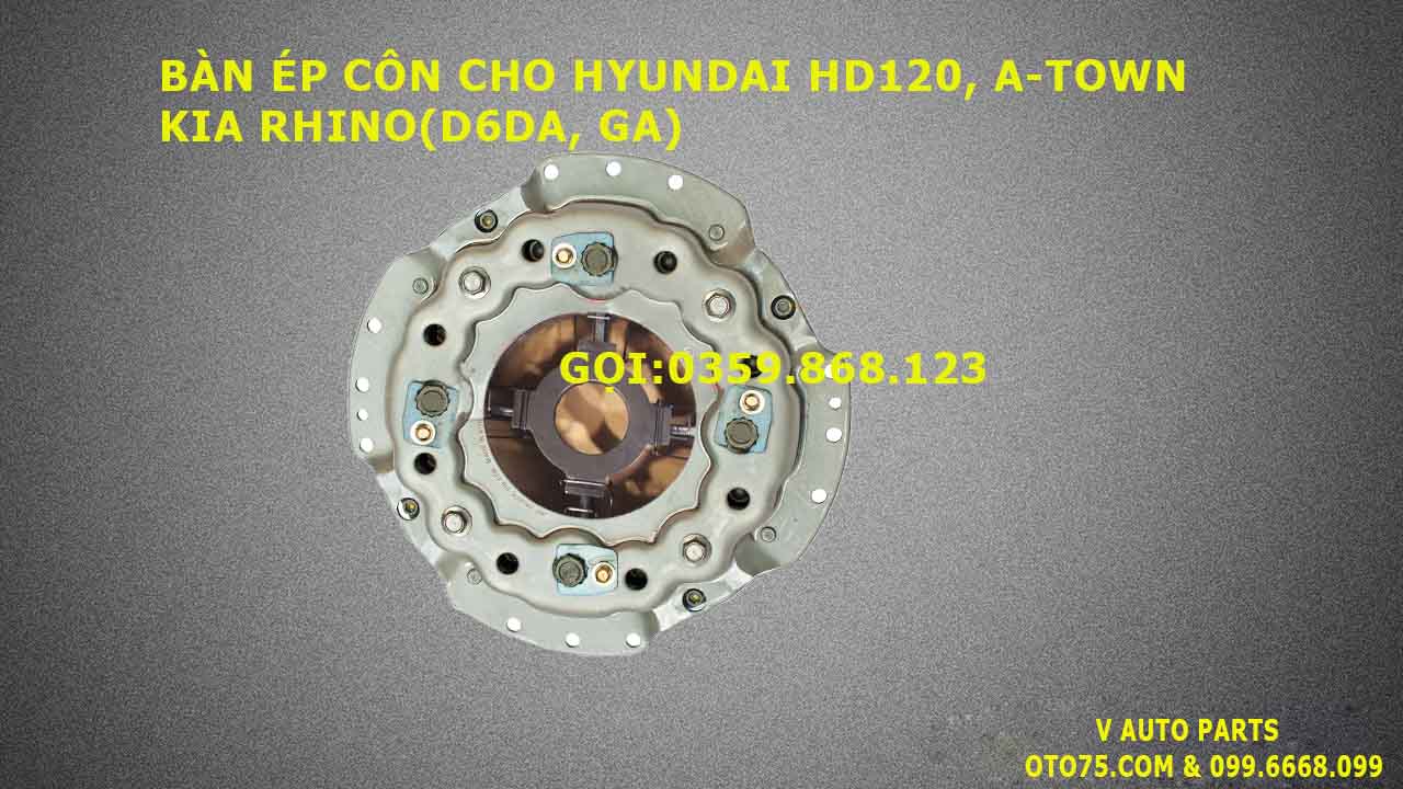 Bàn ép côn 413006A700  cho hyundai hd120, a-town, kia rhino (d6da, ga)