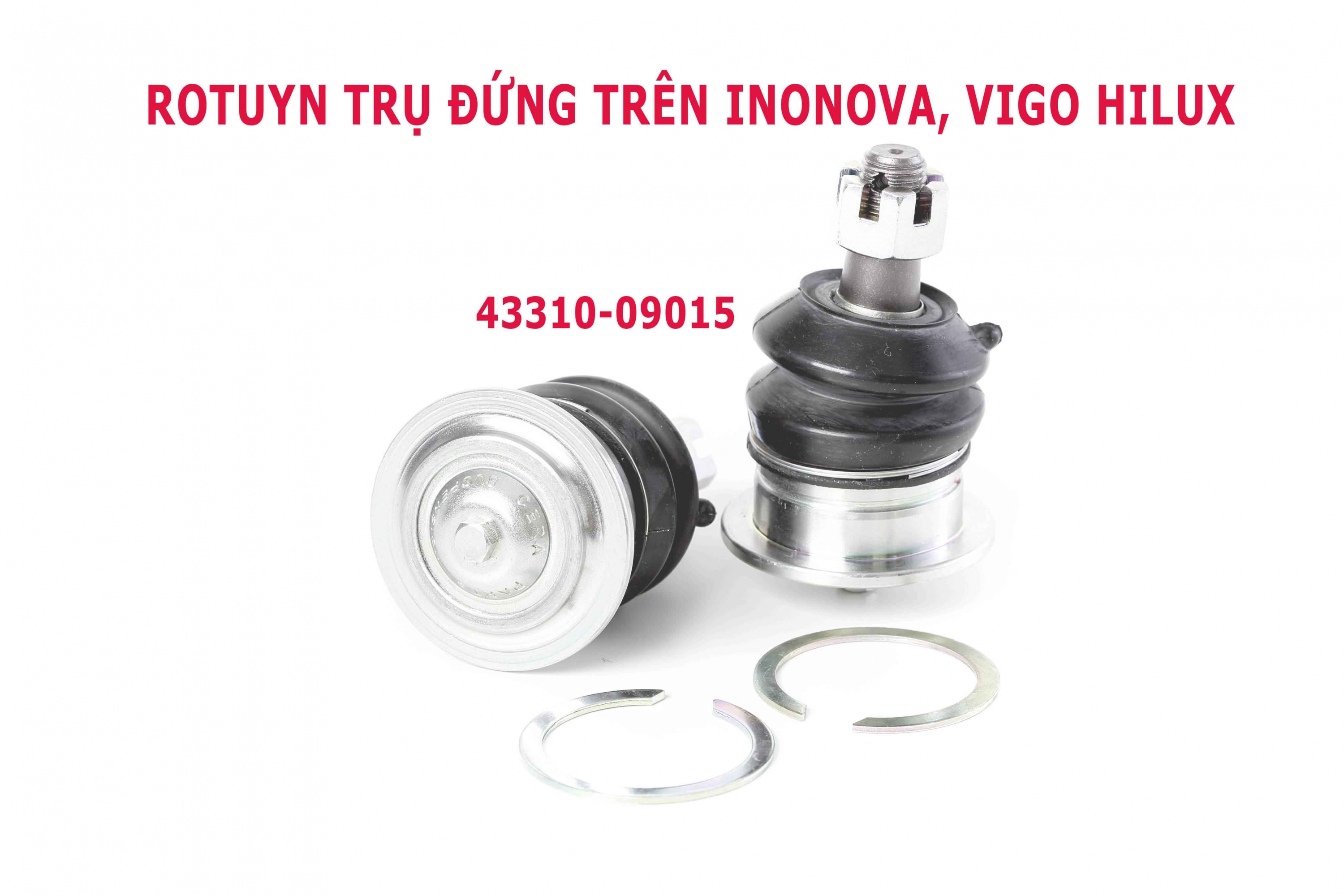 Rô tuyn trụ đứng trên 4331009015 cho Innova, Vigo Hilux