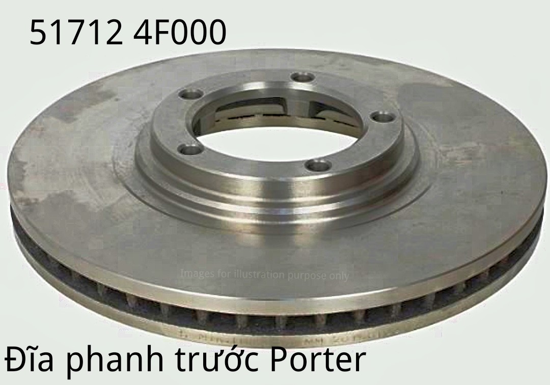 Đĩa phanh trước 517124F000 cho Porter