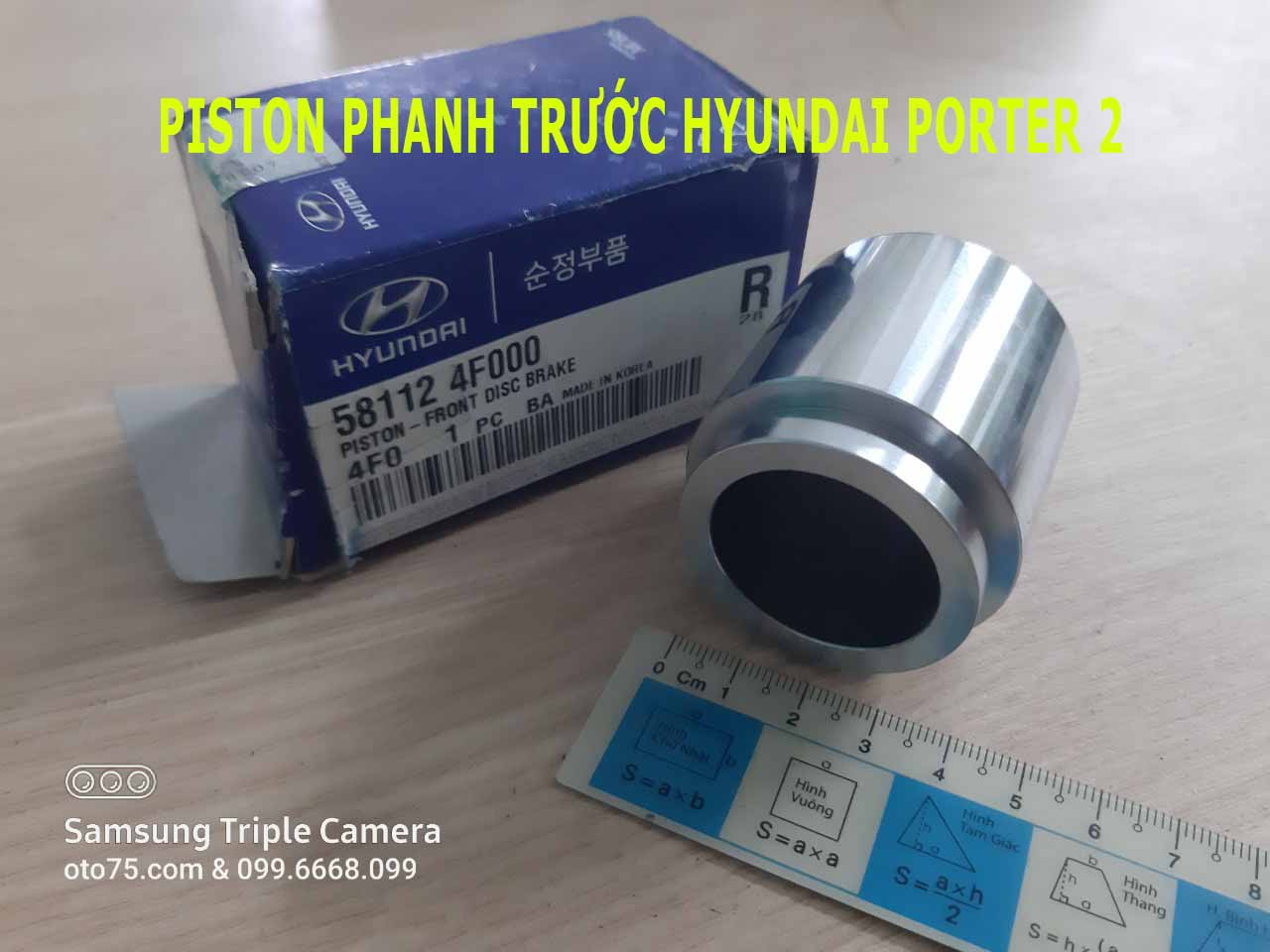 Piston phanh trước 581124F000 cho Hyundai Porter 2