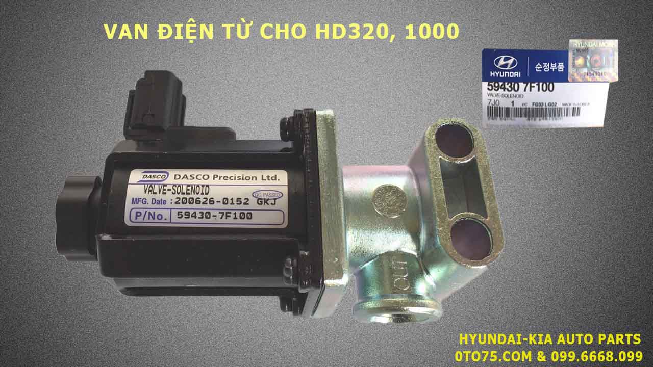 Van điện từ 594307F100 cho HD320, 1000, Universe