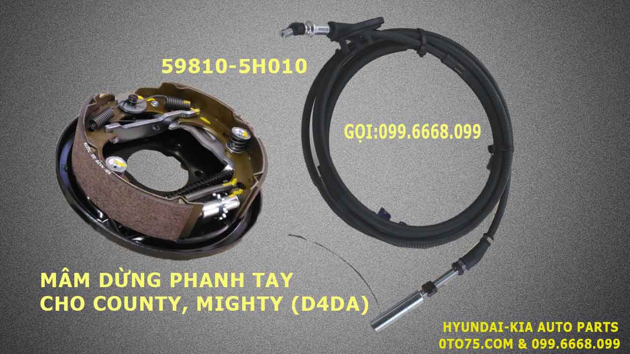 Mâm phanh tay 598105H010 cho County, Mighty (D4DA)