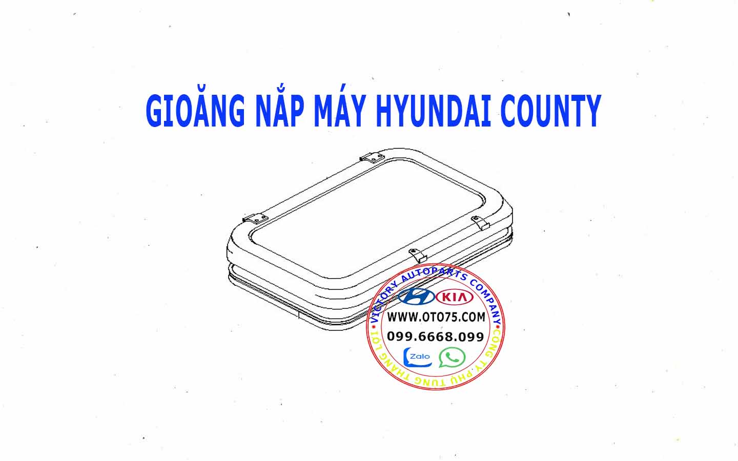 gioăng nắp máy hyundai county 668285A400