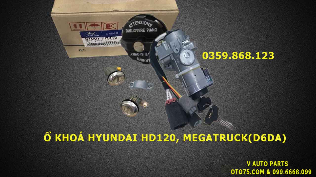 ổ khoá 819017c010 hyundai hd120, megatruck(d6da)