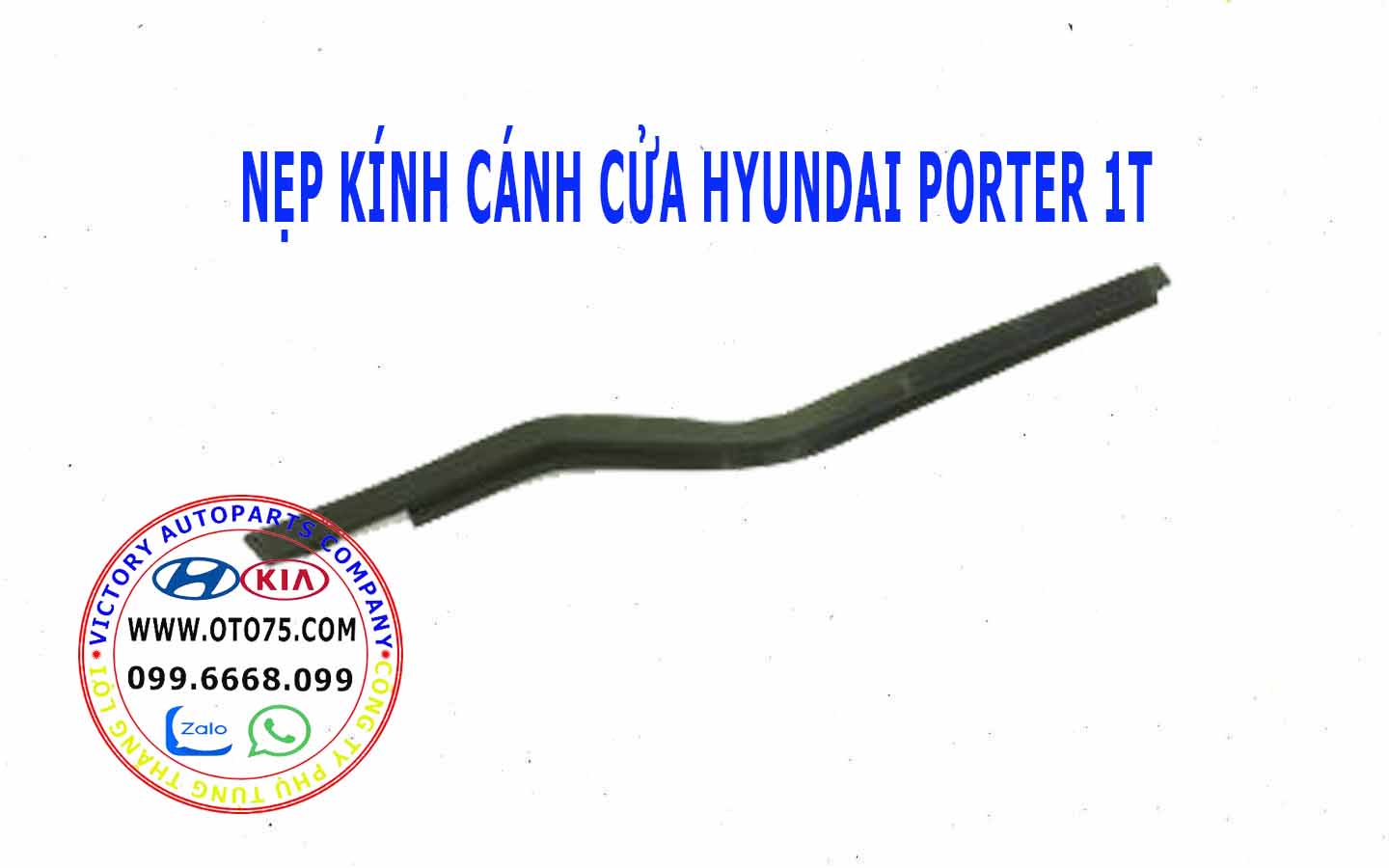 nẹp kính cánh cửa 822204B000 hyundai porter 1T