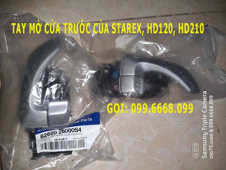 Tay mở cửa trước 8262026000s4 của starex, hd120, hd210