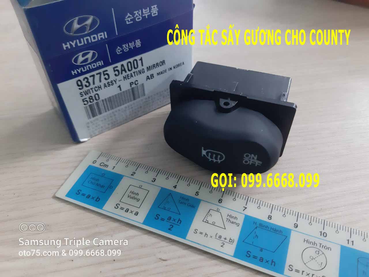 Công tắc sấy gương 937755A001 cho County