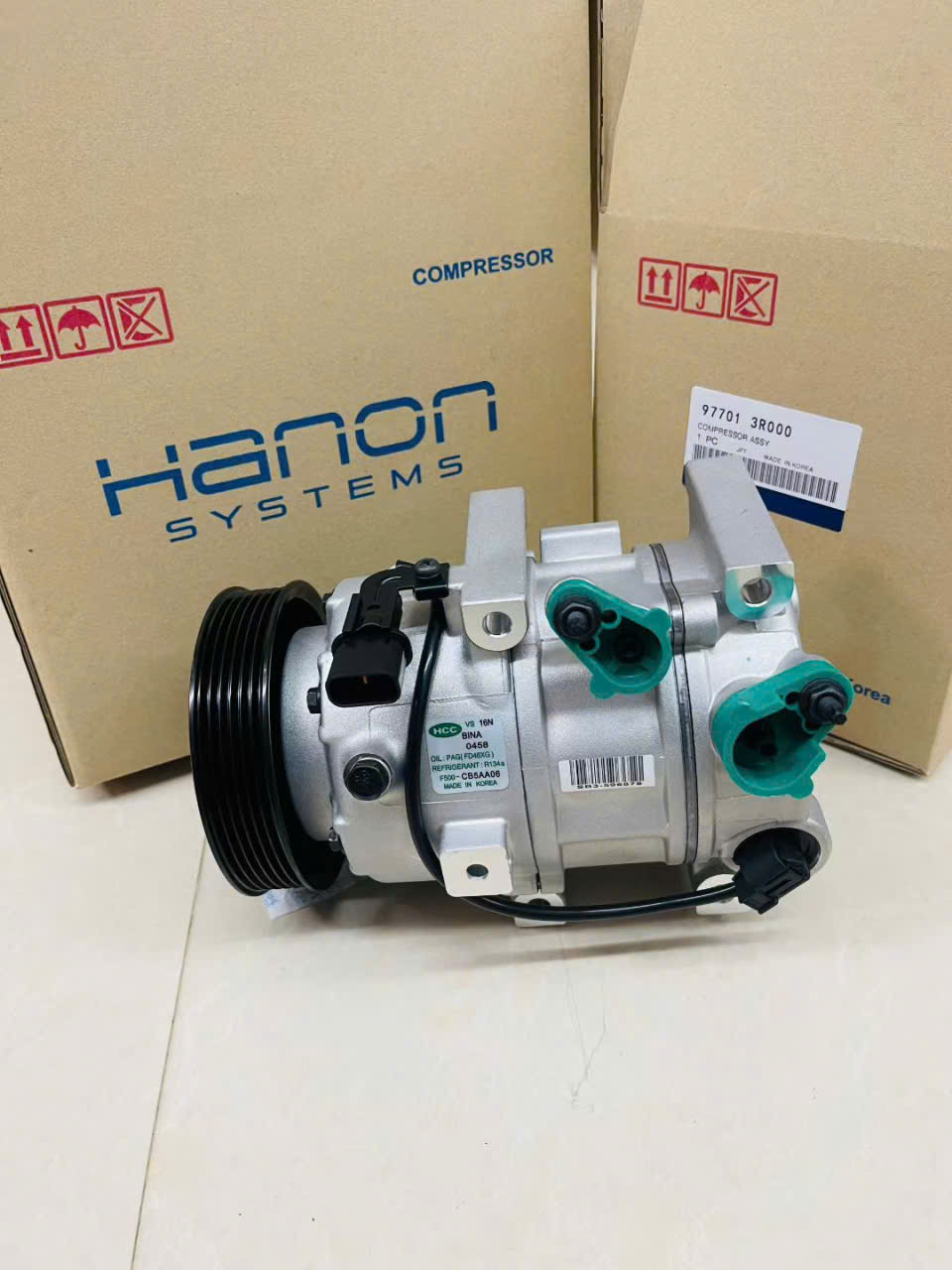 Lốc điều hòa (máy nén) 977013R000 cho Hyundai Sonata; Hyundai Grandeur; Kia Optima; Kia K5 (2011-2015)