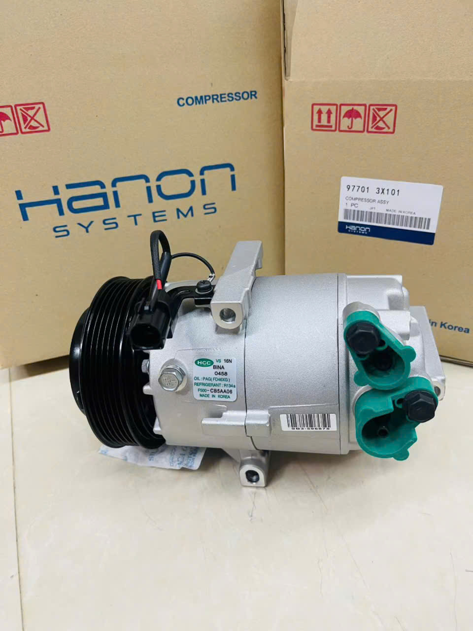 Lốc điều hòa (máy nén) 977013X101 cho Hyundai Elantra; Hyundai Avante; Kia Cerato; Kia K3 (2011-2016)